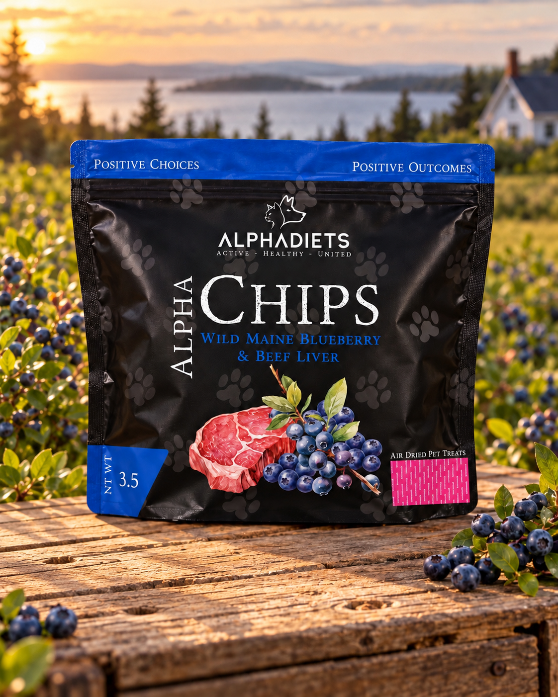 AlphaChips: Wild Maine Blueberry & Beef Liver